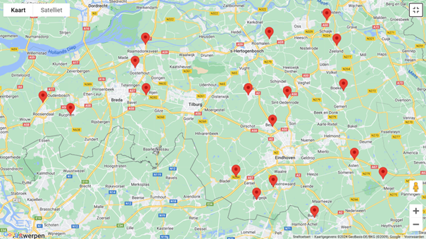 Brabantse Caravan Dagen locaties